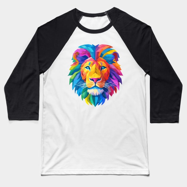 lion fulcolor Baseball T-Shirt by SHINIGAMII